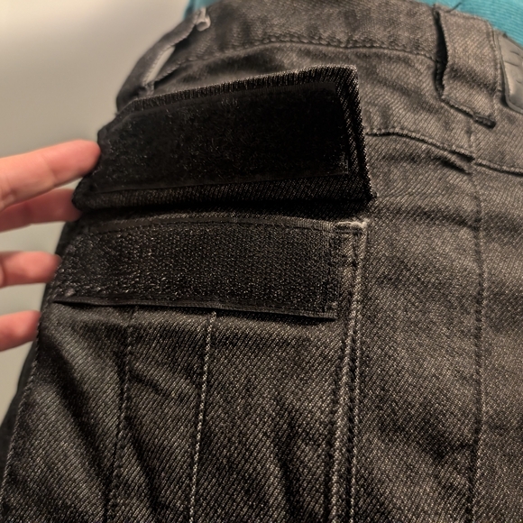 Dolls Kill Darker Wavs Denim Miniskirt with Chains and Denim Leg Warmers - Picture 9 of 11